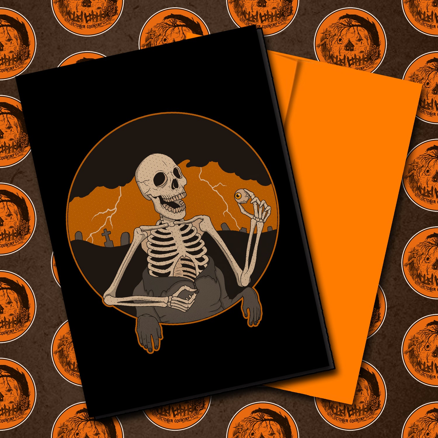Skin Is Overrated Halloween Greeting Card
