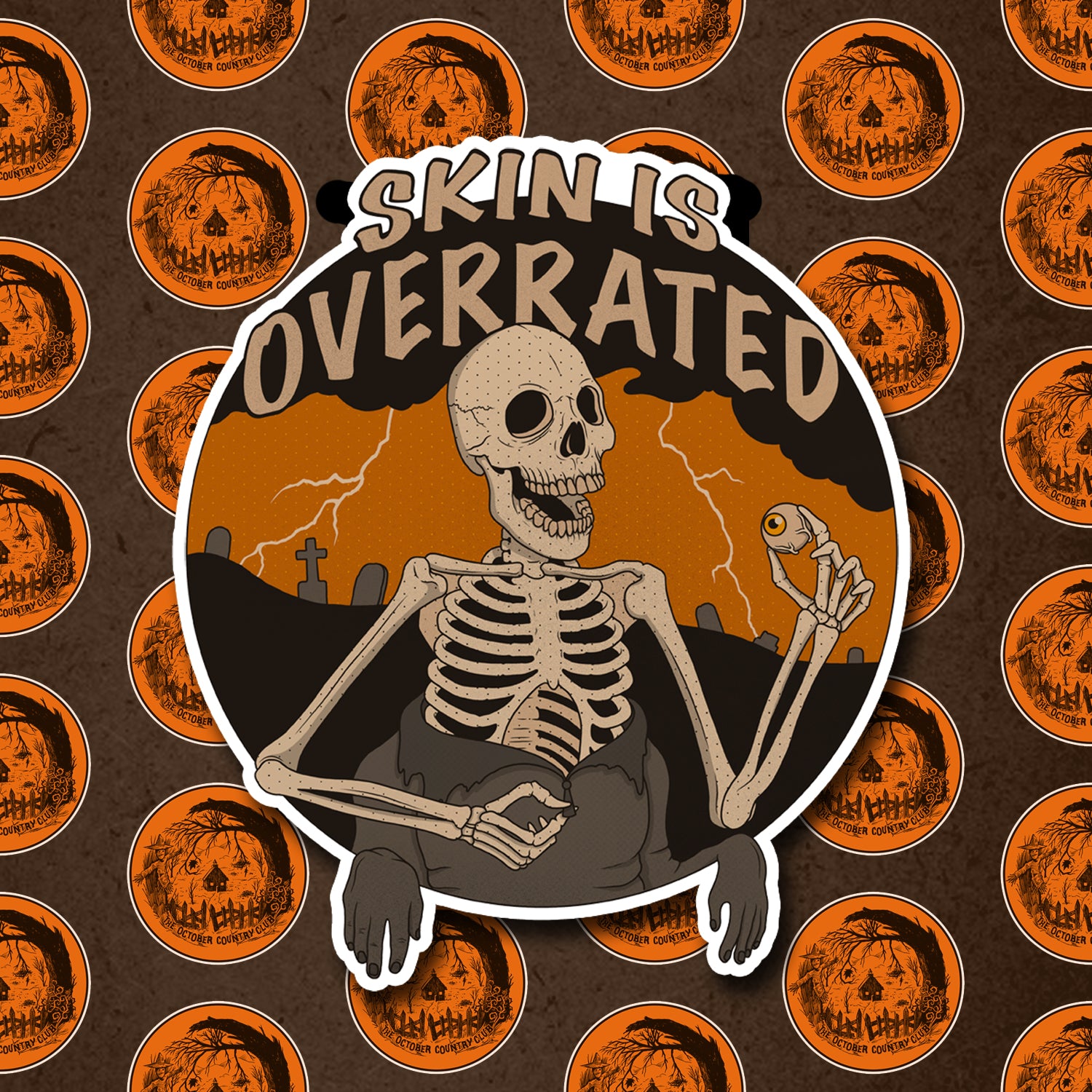 Skin Is Overrated Sticker